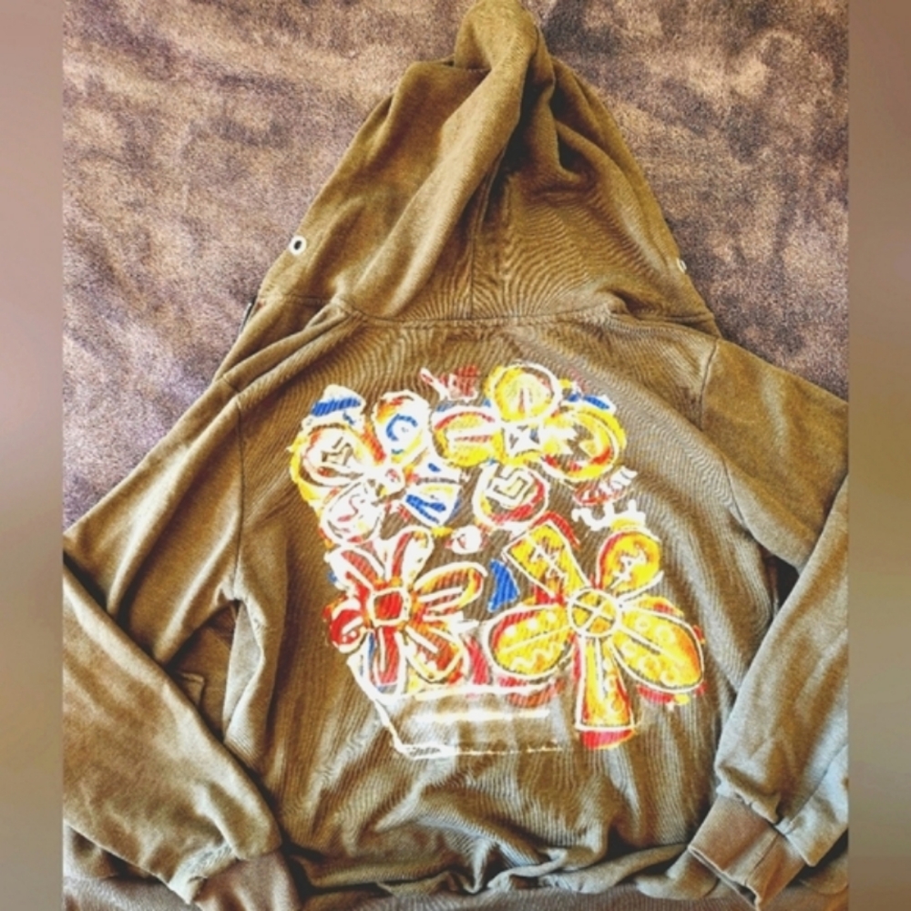 Hoodie, khaki, cotton